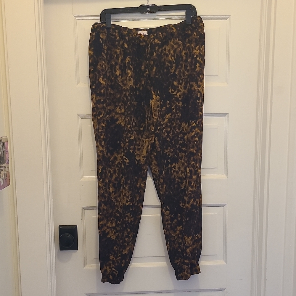Brown and Black Tie-Dye Pants
